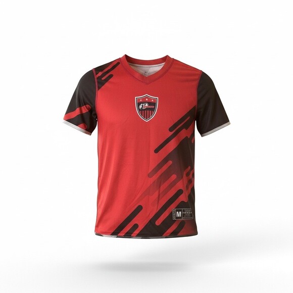 Augusta Sportswear Soccer Jersey Youth Medium Red/Black Reversible V-Neck #23 - Picture 1 of 7